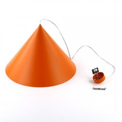Duża lampa stożek wiszący nad stolik kawowy CONO XL ORANGE pomarańczowy TK Lighting