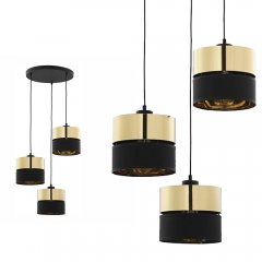 Lampa wisząca HILTON BLACK / GOLD 4349 TK Lighting