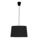 Lampa wisząca MAJA BLACK – czarny abażur z tkaniny, gwint E27