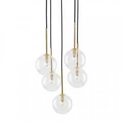 Lampa wisząca NILOS BLACK / GOLD 5943 TK Lighting