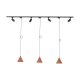 Zestaw jednofazowy z reflektorkami i lampa wiszącymi TRACER SET CONO BRICK 141 10601 TK Lighting