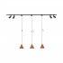 Zestaw jednofazowy z reflektorkami i lampa wiszącymi TRACER SET CONO BRICK 150 10610 TK Lighting
