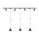 Zestaw jednofazowy z reflektorkami i lampa wiszącymi TRACER SET CONO BROWN 140 10600 TK Lighting