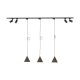 Zestaw jednofazowy z reflektorkami i lampa wiszącymi TRACER SET CONO BROWN 149 10609 TK Lighting