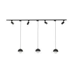 Zestaw jednofazowy z reflektorkami i lampa wiszącymi TRACER SET BONO BLACK 145 10605 TK Lighting