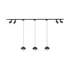 Zestaw jednofazowy z reflektorkami i lampa wiszącymi TRACER SET BONO BLACK 154 10614 TK Lighting