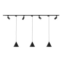 Zestaw jednofazowy z reflektorkami i lampa wiszącymi TRACER SET CONO BLACK 139 10599 TK Lighting