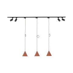 Zestaw jednofazowy z reflektorkami i lampa wiszącymi TRACER SET CONO BRICK 150 10610 TK Lighting
