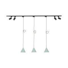 Zestaw jednofazowy z reflektorkami i lampa wiszącymi TRACER SET CONO MINT 152 10612 TK Lighting
