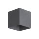 Lampa natynkowa ścienna LED 10W CUBE GRAY IP54 18086 TK Lighting