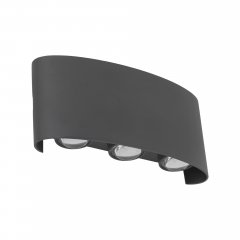 Lampa natynkowa ścienna LED 6W ARROW GRAY IP54 18085 TK Lighting