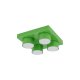 Plafon BRIX GREEN – zielona lampa sufitowa, 4 punkty GX53