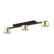Lampa sufitowa DALLAS GOLD/BLACK – 3 reflektory GX53, czarno-złota