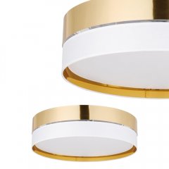 Lampa sufitowa plafon HILTON biało złoty 45cm TK Lighting