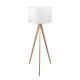 Lampa podłogowa TREVISO WHITE 5038 – trójnóg z szerokim białym abażurem